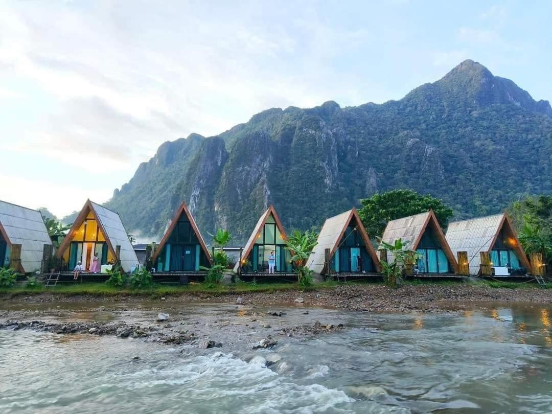 Vangvieng Angsavanh Resort ヴァンヴィエン エクステリア 写真